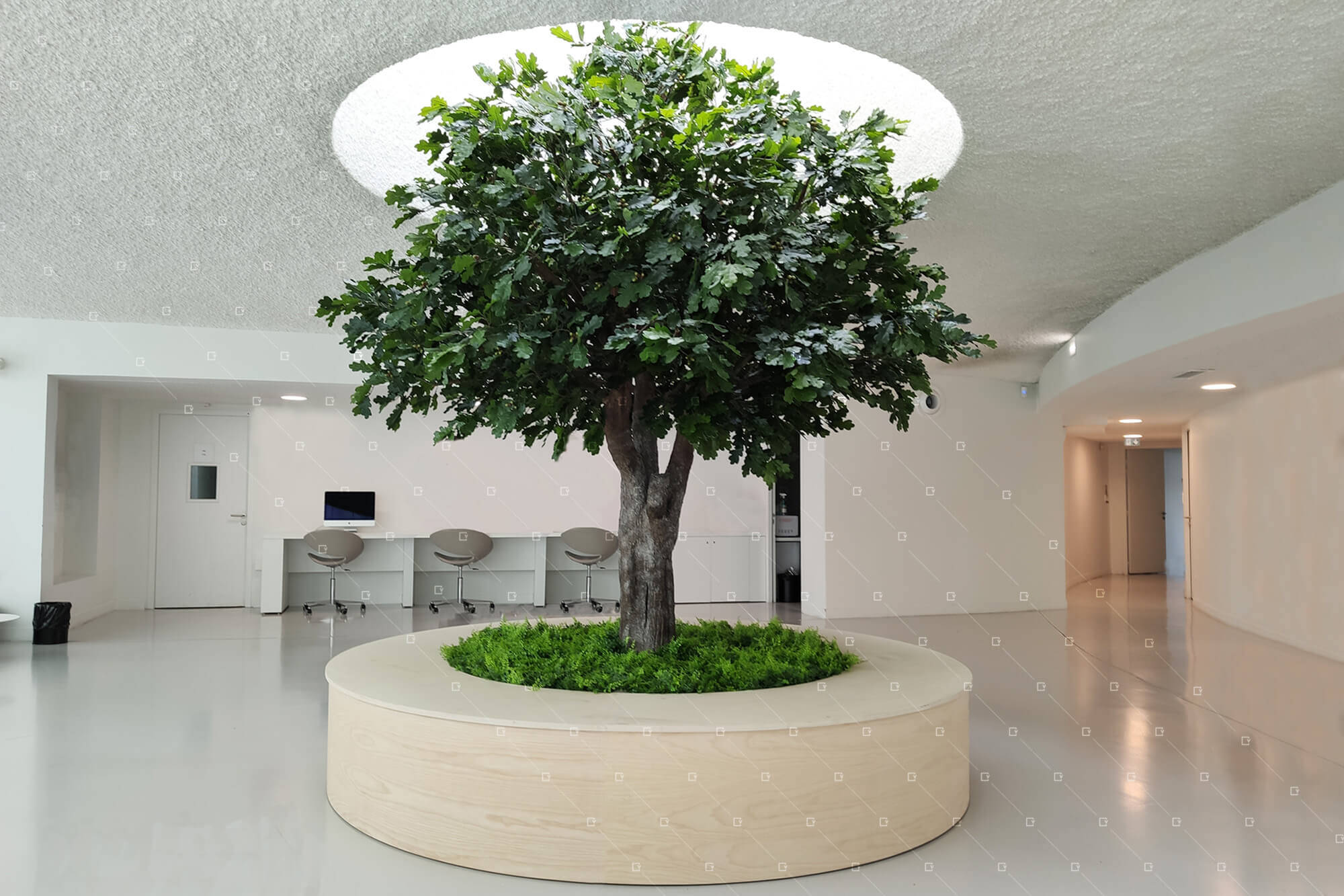 Arbre artificiel intérieur - Réalisations - cadrevert-indoor