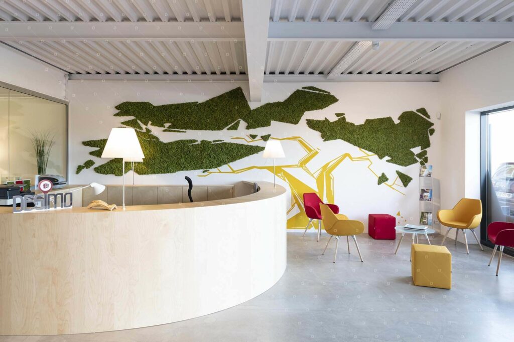 Mur Vegetal Interieur Design Deco Sur Mesure Entreprise Cadre Vert