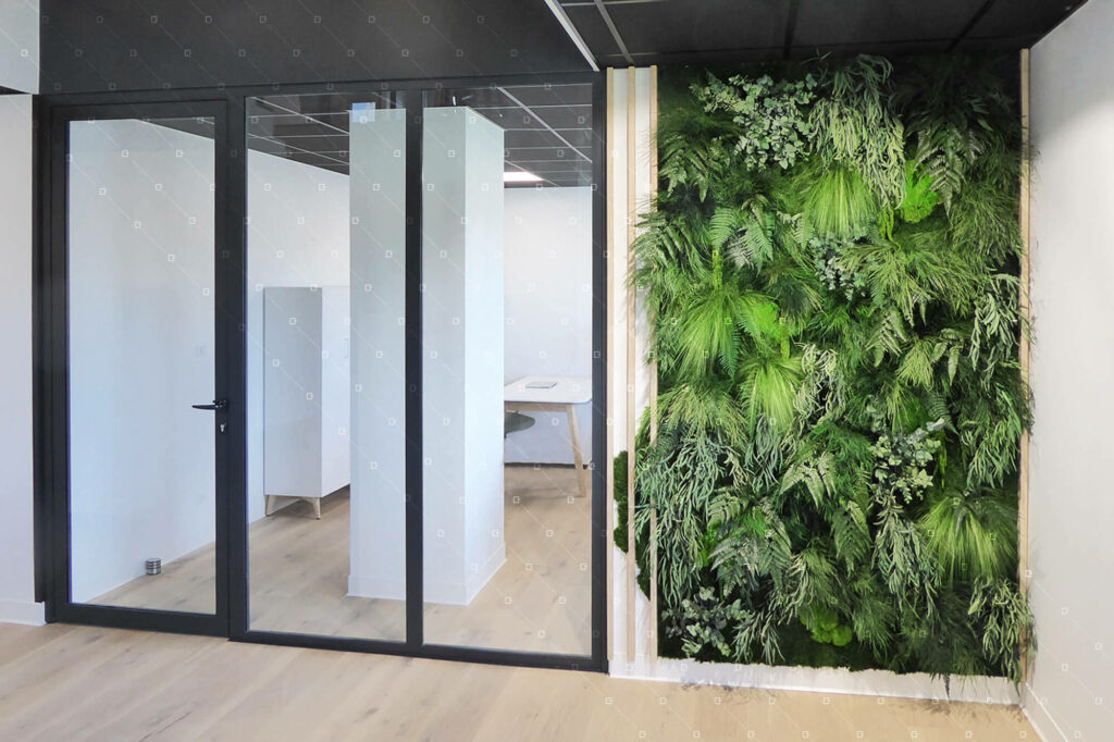 Mur Vegetal Interieur Entreprise Espace De Travail Bien Etre
