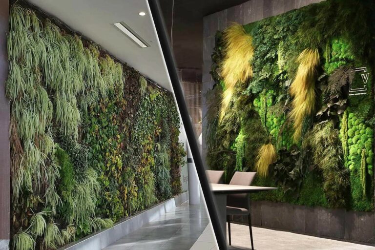 Mur Vegetal Interieur Naturel Stabilise Cadre Vert Reims 1