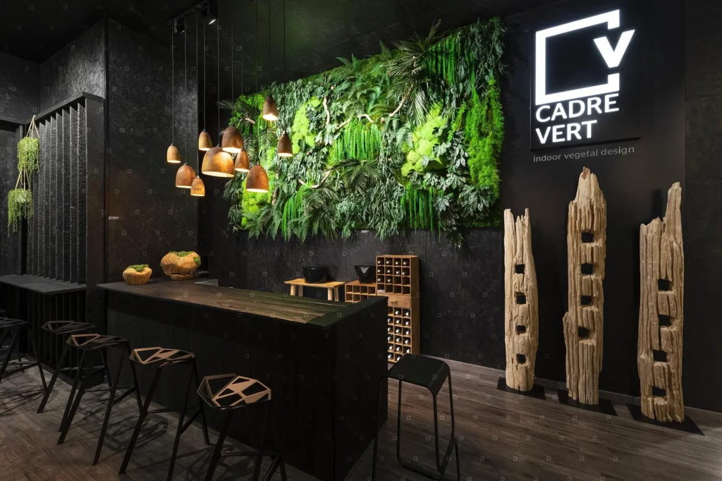 Mur Vegetal Stabilise Traitement Acoustique Naturel Deco Tendance