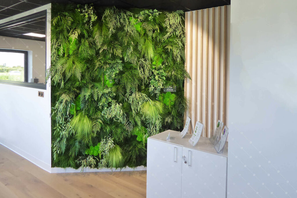 Mur Vegetalise Acoustique Qvt Bien Etre Entreprise Paris