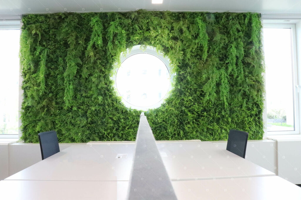 Mur Vegetal Artificiel Entreprise Openspace Reims