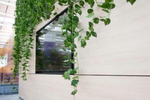 Mur-Vegetal-Artificiel-Amenagement-Interieur-Ecole-Reims-Paris-France