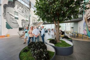 arbres artificiels grand entreprise accueil hall bordeaux reims