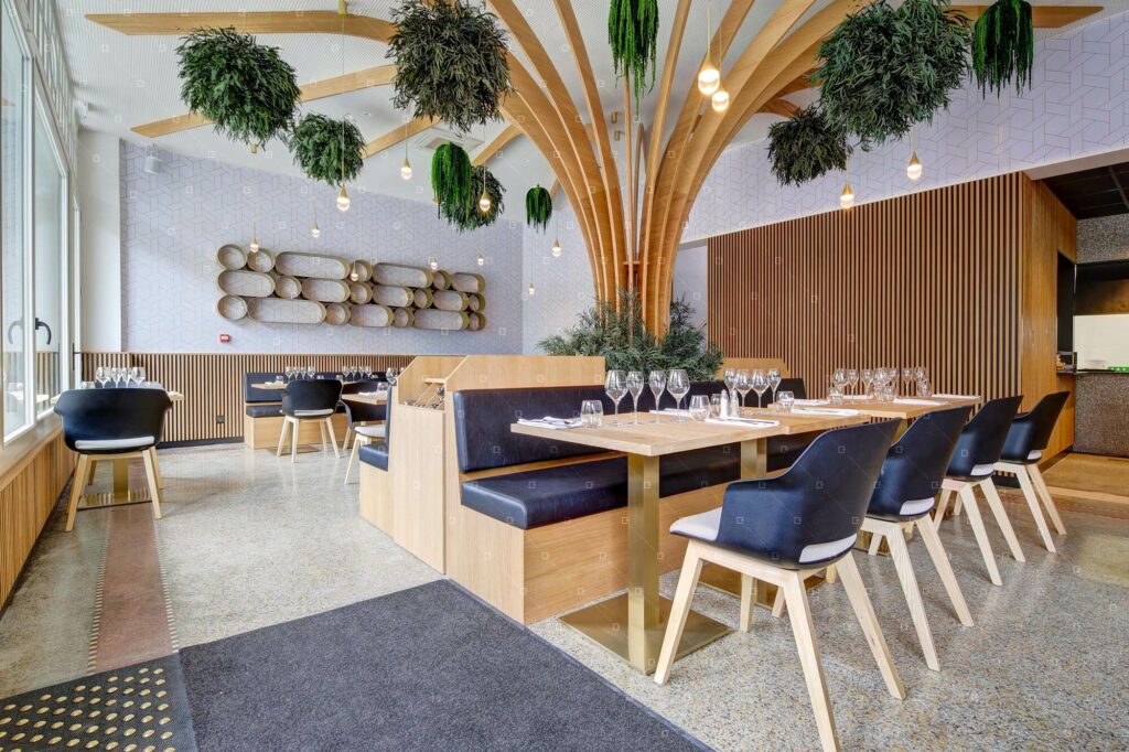 Plafond Vegetal Restaurant Plante Naturelle Sans Entretien