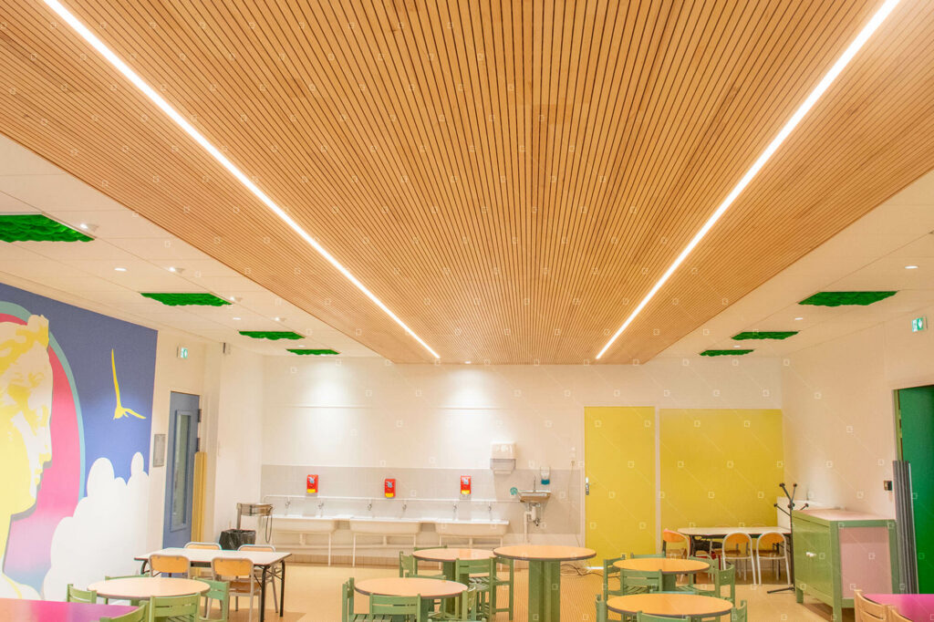cadre-vert-isodecor-realisation-cantine-scolaire