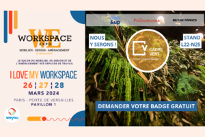 workspace-expo-invitation-cadre-vert-paris-2024-nap-and-up-bilton-pachamama