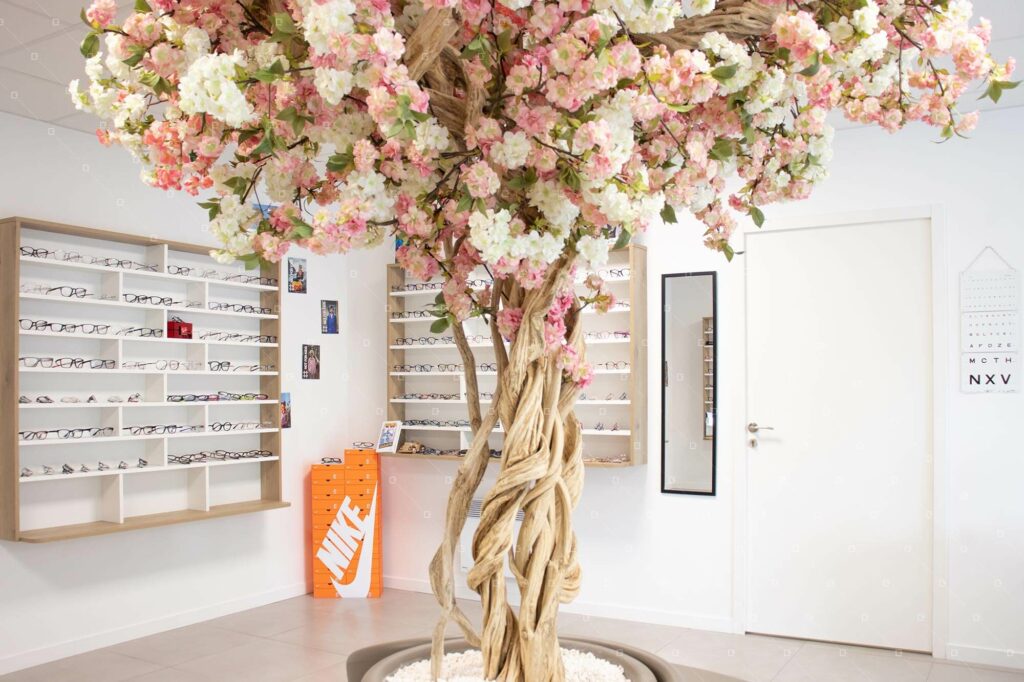 arbre floral synthetique decoration magasin