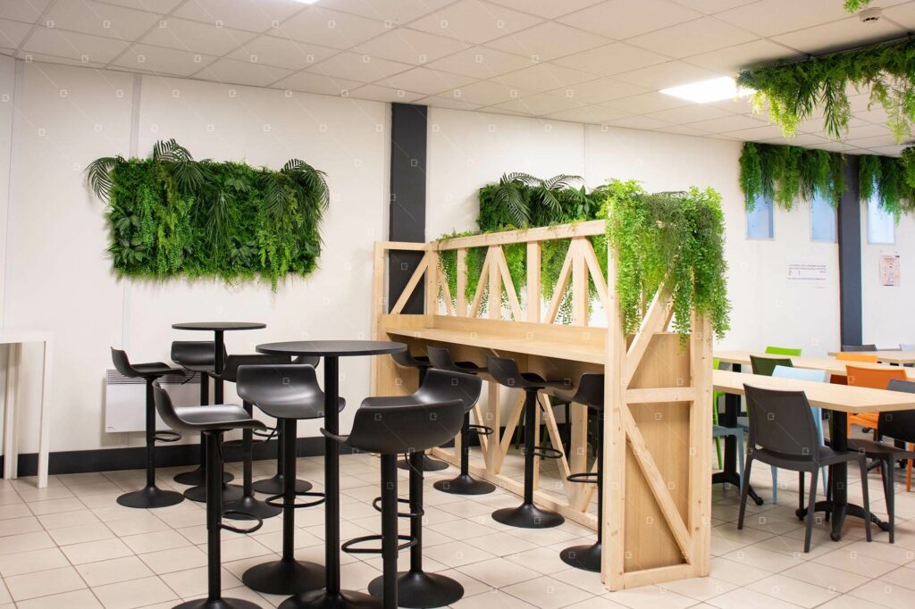 decor-vegetal-artificiel-entreprise-cafeteriat-gonesse